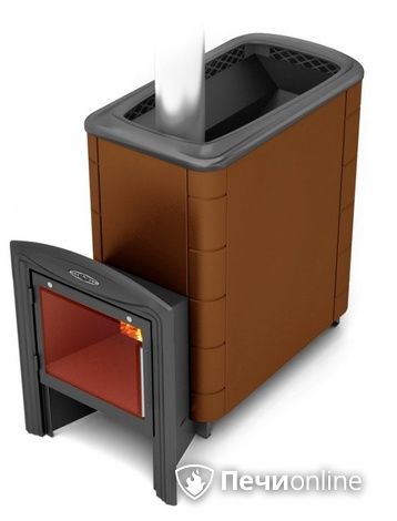 Дровяная печь-каменка TMF Тунгуска XXL 2013 Inox Витра терракота в Хабаровске